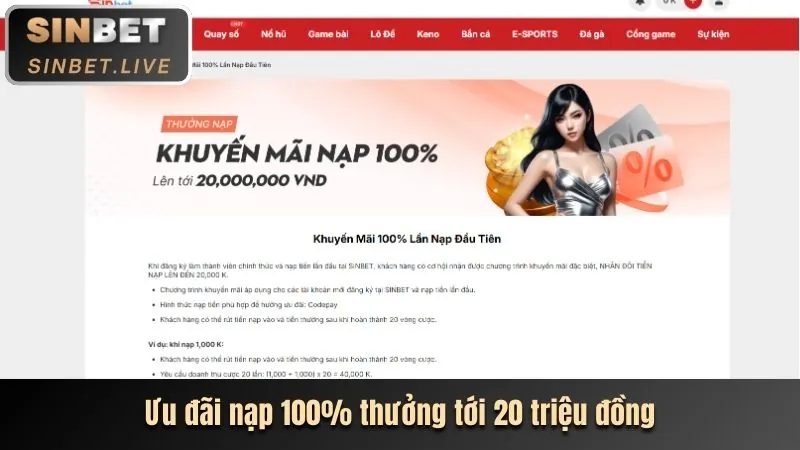 Ưu đãi nạp đầu cho người chơi mới